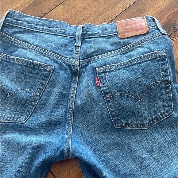 Levi’s 501 Japanese Selvedge blue denim jeans sz 26x28 distressed button fly - Picture 14 of 16